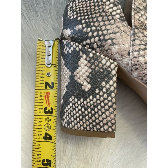Steve Madden Size 8 Rookie Bootie Boots Snakeskin Animal Print - Picture 8 of 13